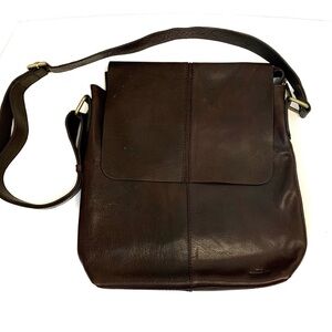 SADDLER SDLR Leather Flap Messenger Crossbody Bag